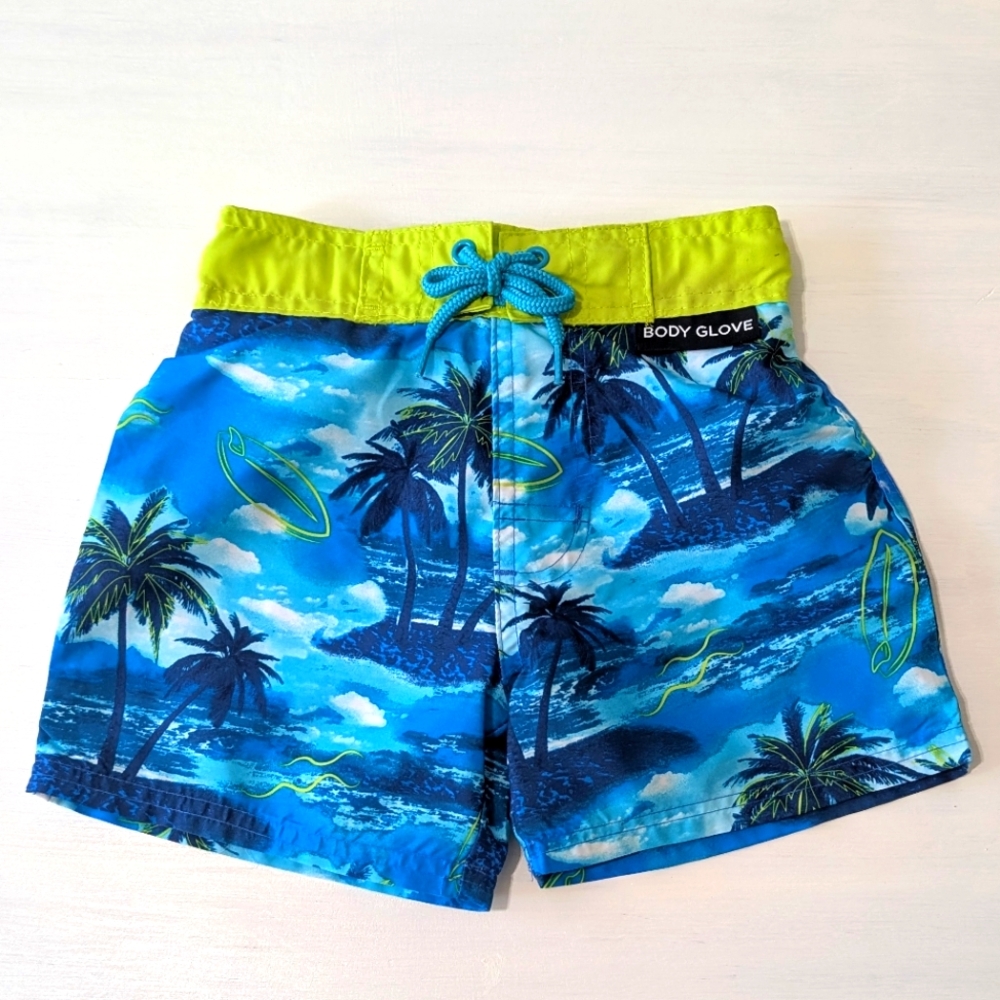 Body Glove Blue and Green Swim Shorts
